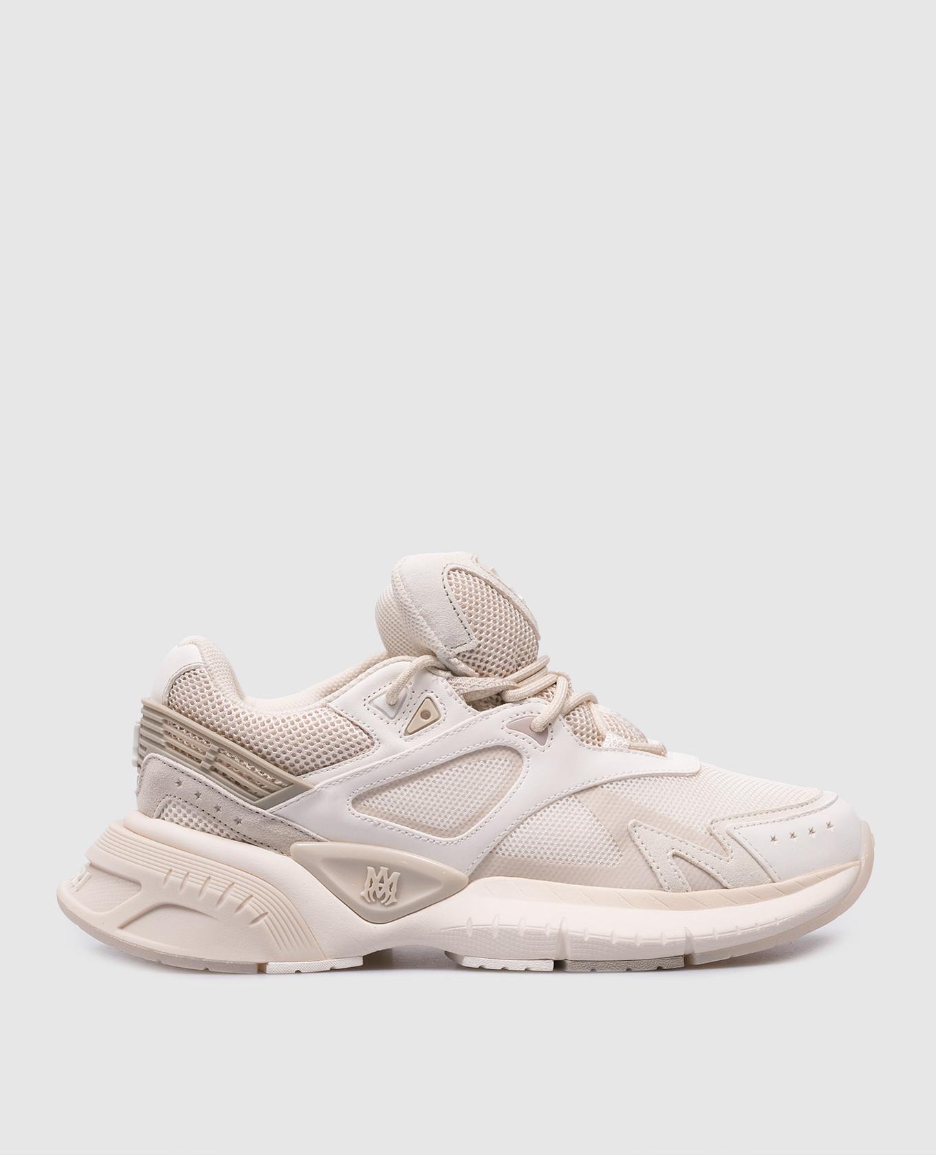 

Beige MA RUNNER combination sneakers with logo AMIRI, Бежевый