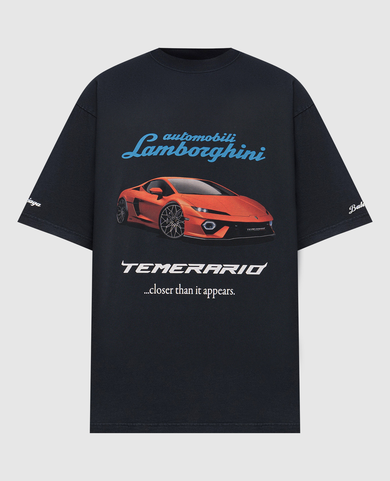 Automobili Lamborghini black t-shirt Balenciaga
