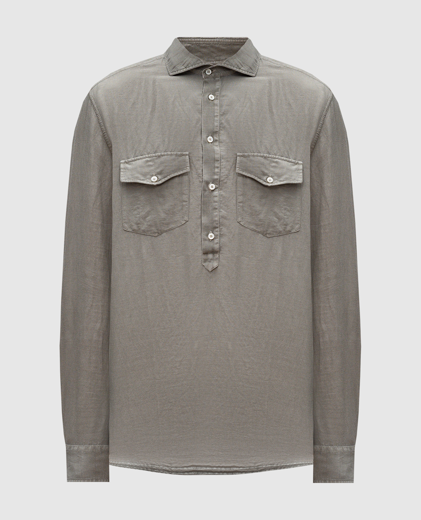 

Green linen shirt Brunello Cucinelli