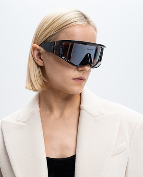 Balmain Espion sunglasses with logo in brown BPS157B138