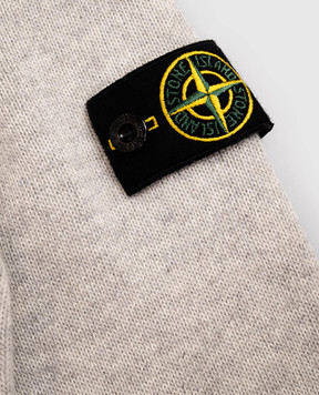 Stone Island Children's gray sweater with wool and cashmere K2S165100014S00M168