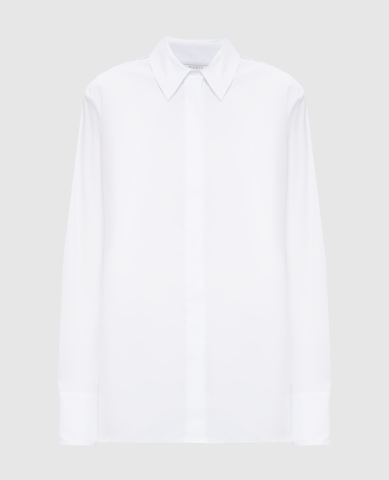 

White shirt with a monil chain Peserico