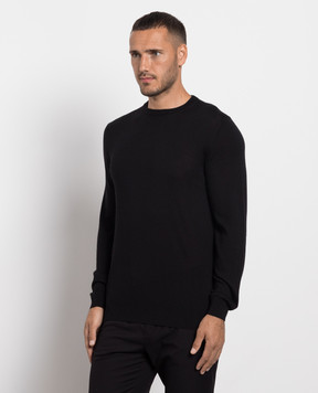 Cashmere&Whiskey Black wool, silk and cashmere jumper MU8191318410R3XL