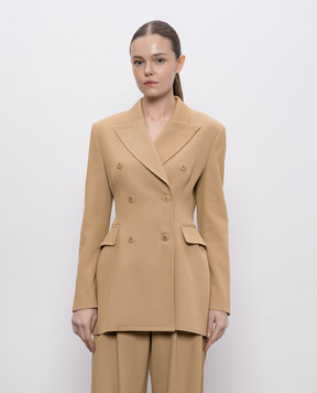 Ermanno Scervino Beige double-breasted jacket D466I322EGK