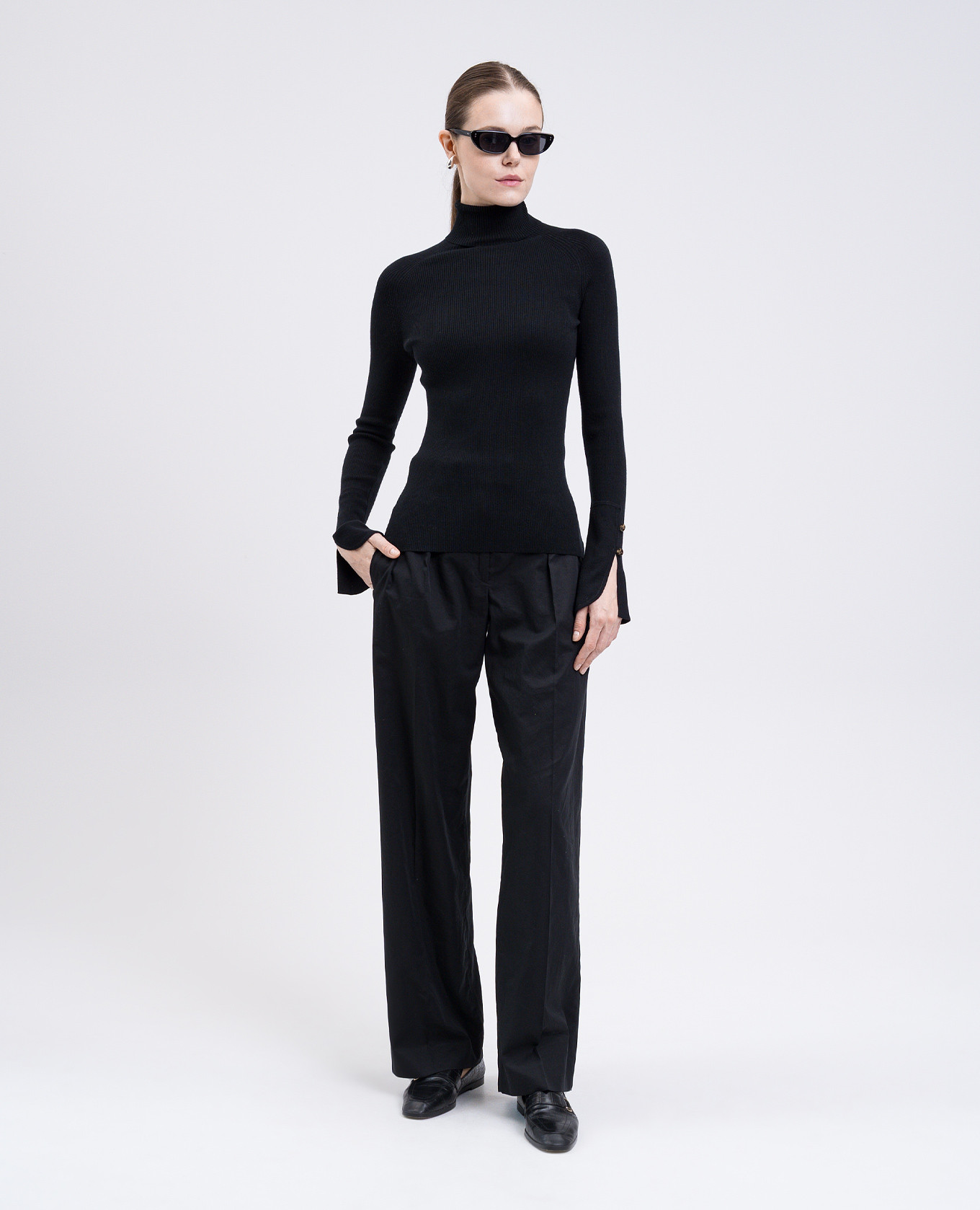 

Belle black silk and cashmere turtleneck PROENZA SCHOULER