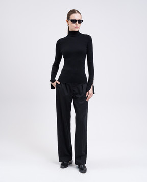 PROENZA SCHOULER Belle black silk and cashmere turtleneck R2537348KS052