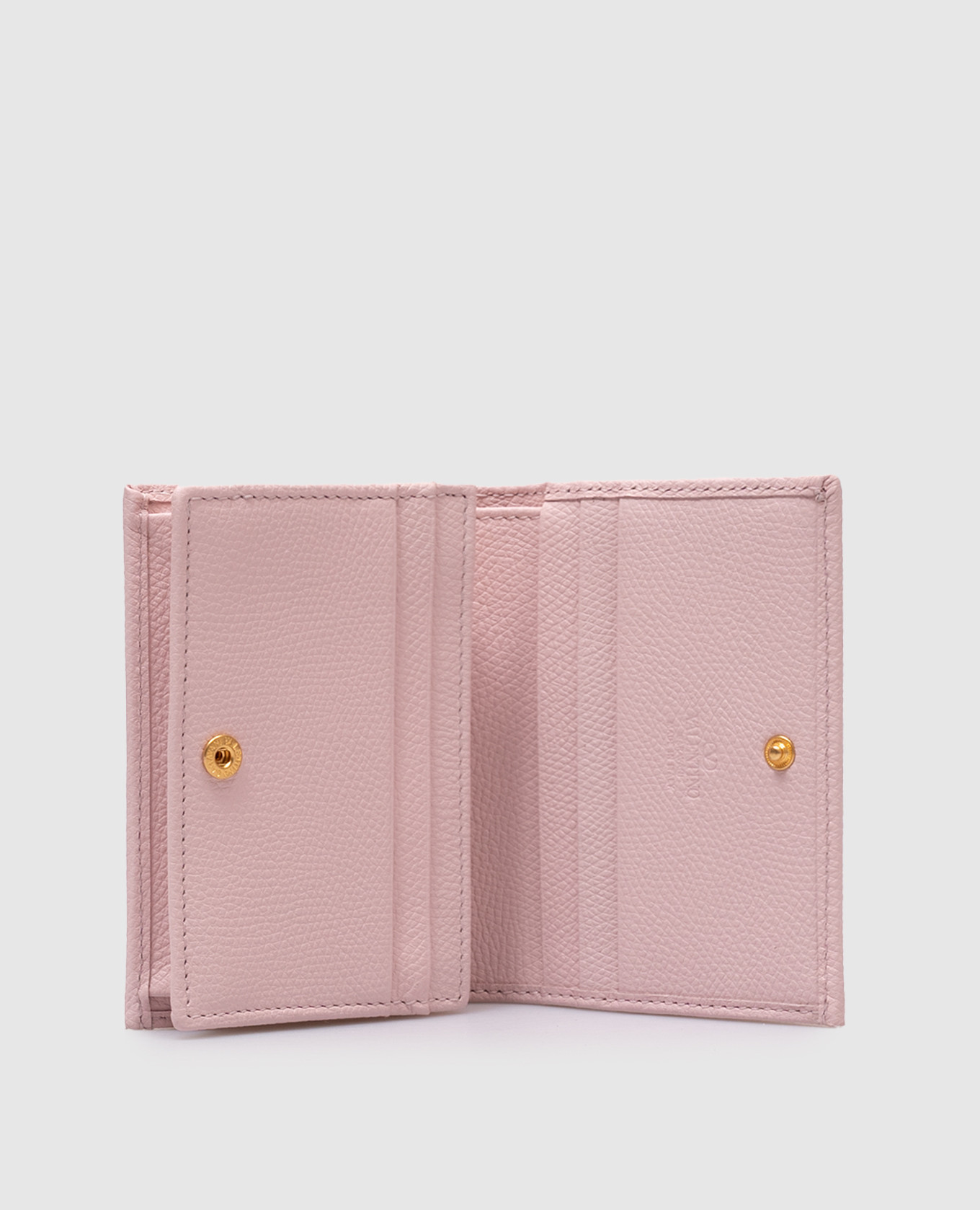 Pink leather wallet with VLogo emblem Valentino 3