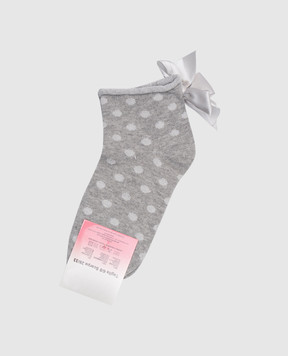 RiminiVeste Children's gray socks with peas RFC4511