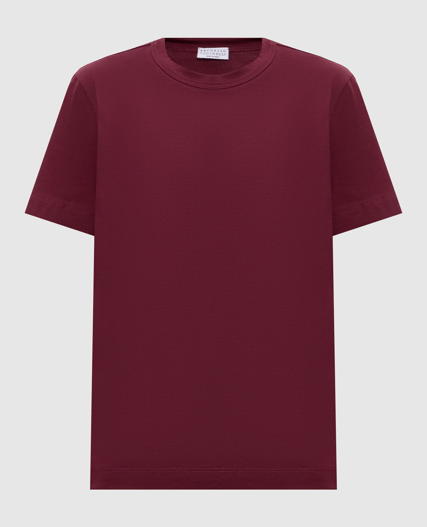 Tシャツ・カットソー BRUNELLO CUCINELLI 'Shiny Pocket Detail' T-shirt Red Jersey T-shirt for Woman in Red | Brunello Cucinelli