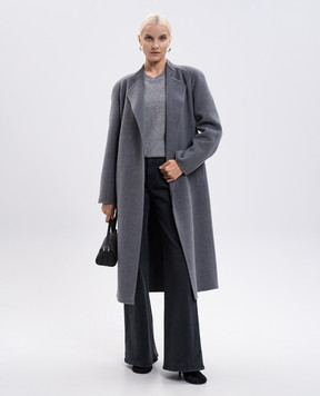 Khaite Deena grey wool coat 7142547