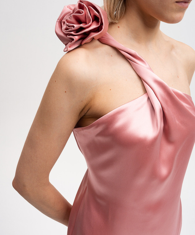 magda butrym pink floral dress Magda Butrym floral-appliqu Sheath Mini Dress | Pink