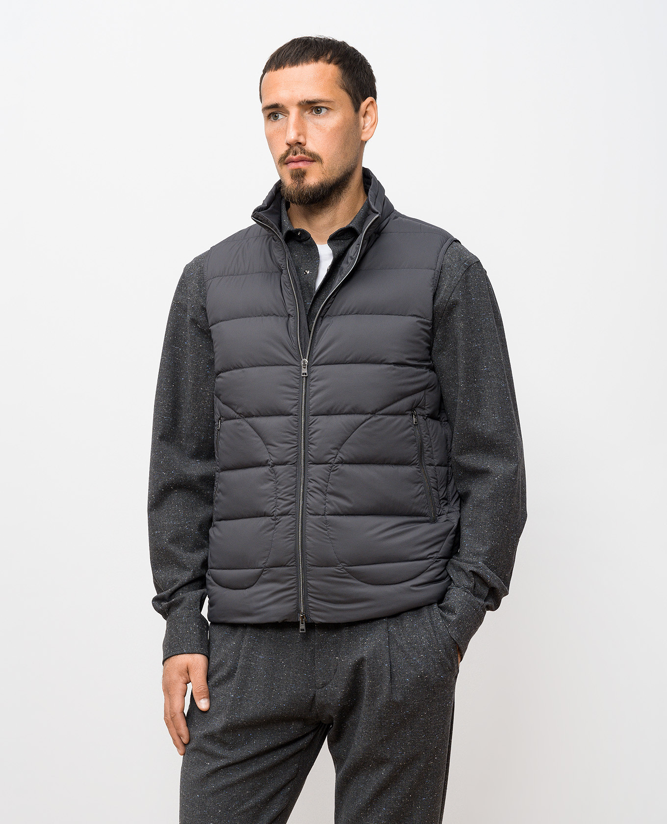 

Gray down vest Herno, Grey