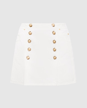Balmain White mini skirt FF1LBA91DF78