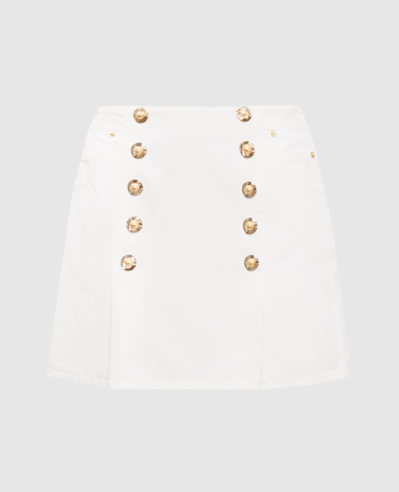 

White mini skirt Balmain