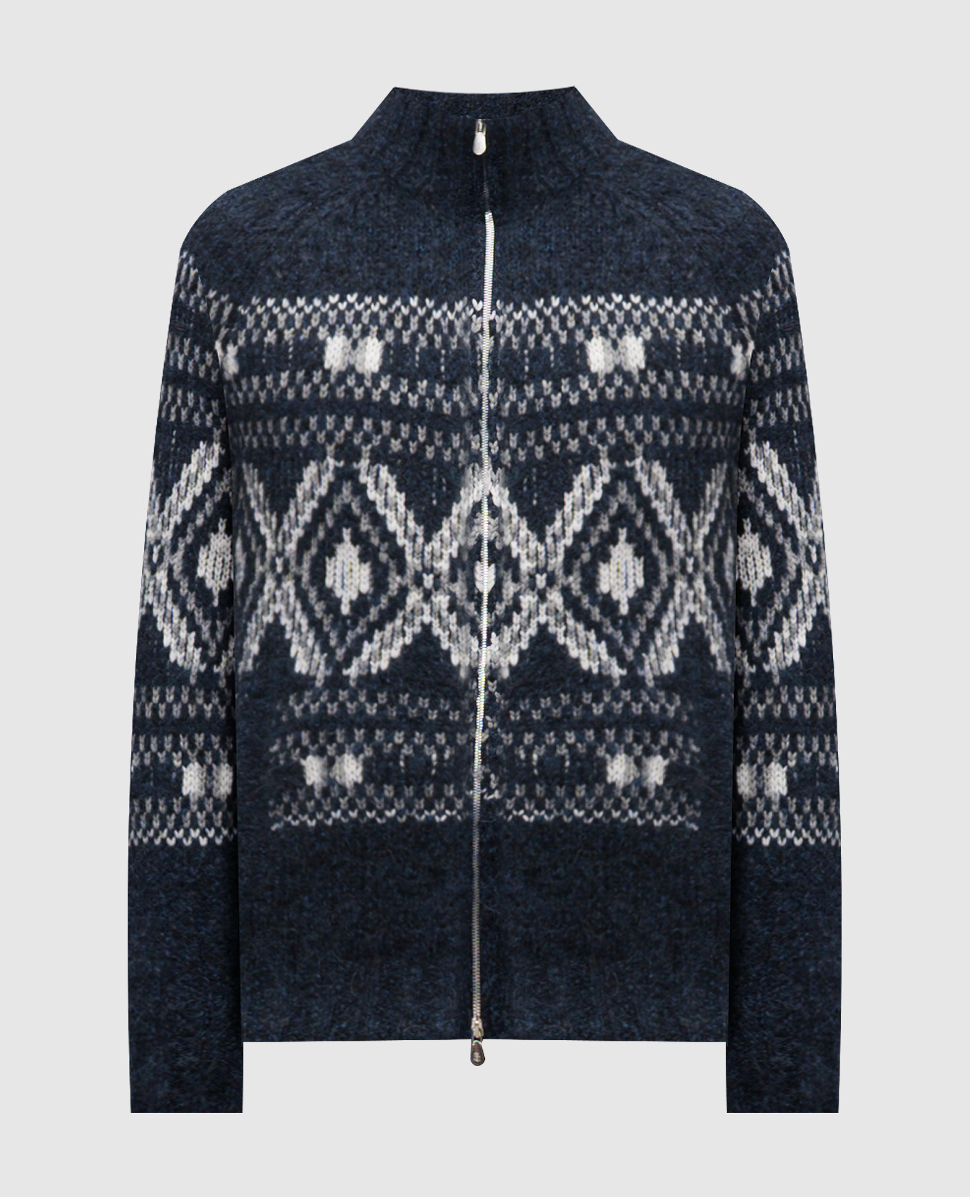 

Blue alpaca wool cardigan Brunello Cucinelli