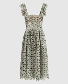 La DoubleJ Beige openwork Agua dress DRE0660JCQ078AGU01