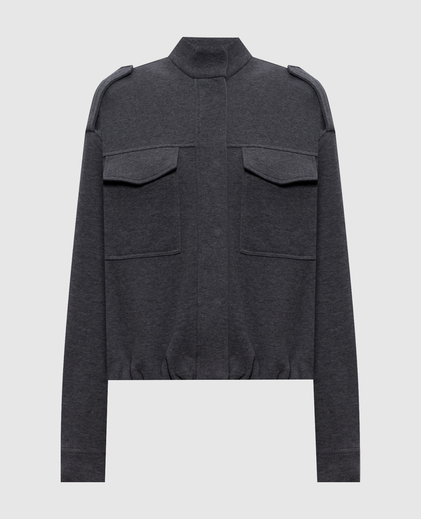 

Grey melange jacket Brunello Cucinelli