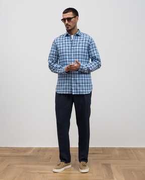 Cashmere&Whiskey Blue linen pants 42251081324