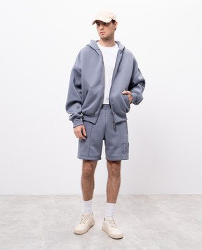 Palm Angels Grey sports jacket with logo PMEA292S25FAB001
