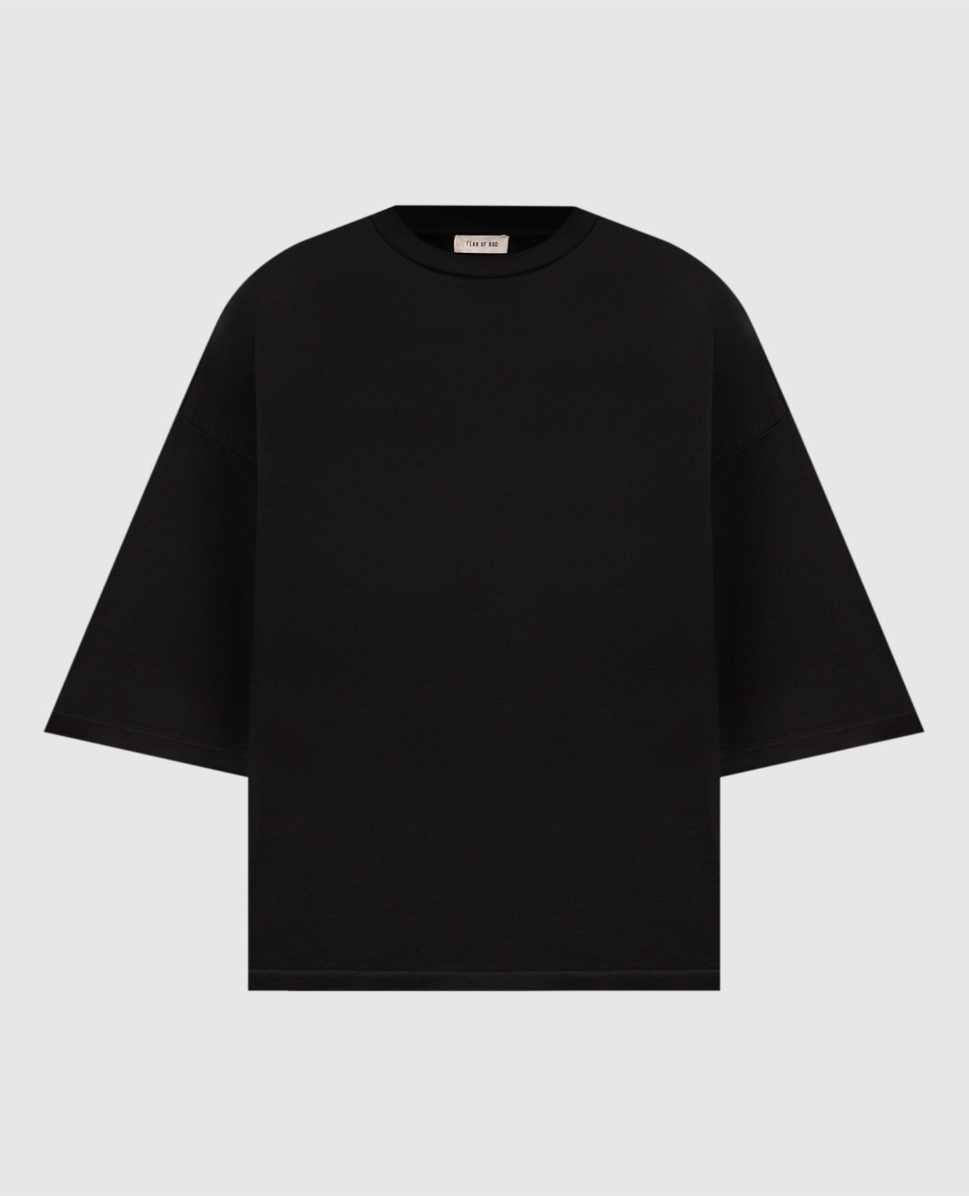 Black T-shirt with logo patch Fear of God