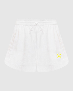 Off-White White shorts with Off logo pattern 2CB05NT25FAB001