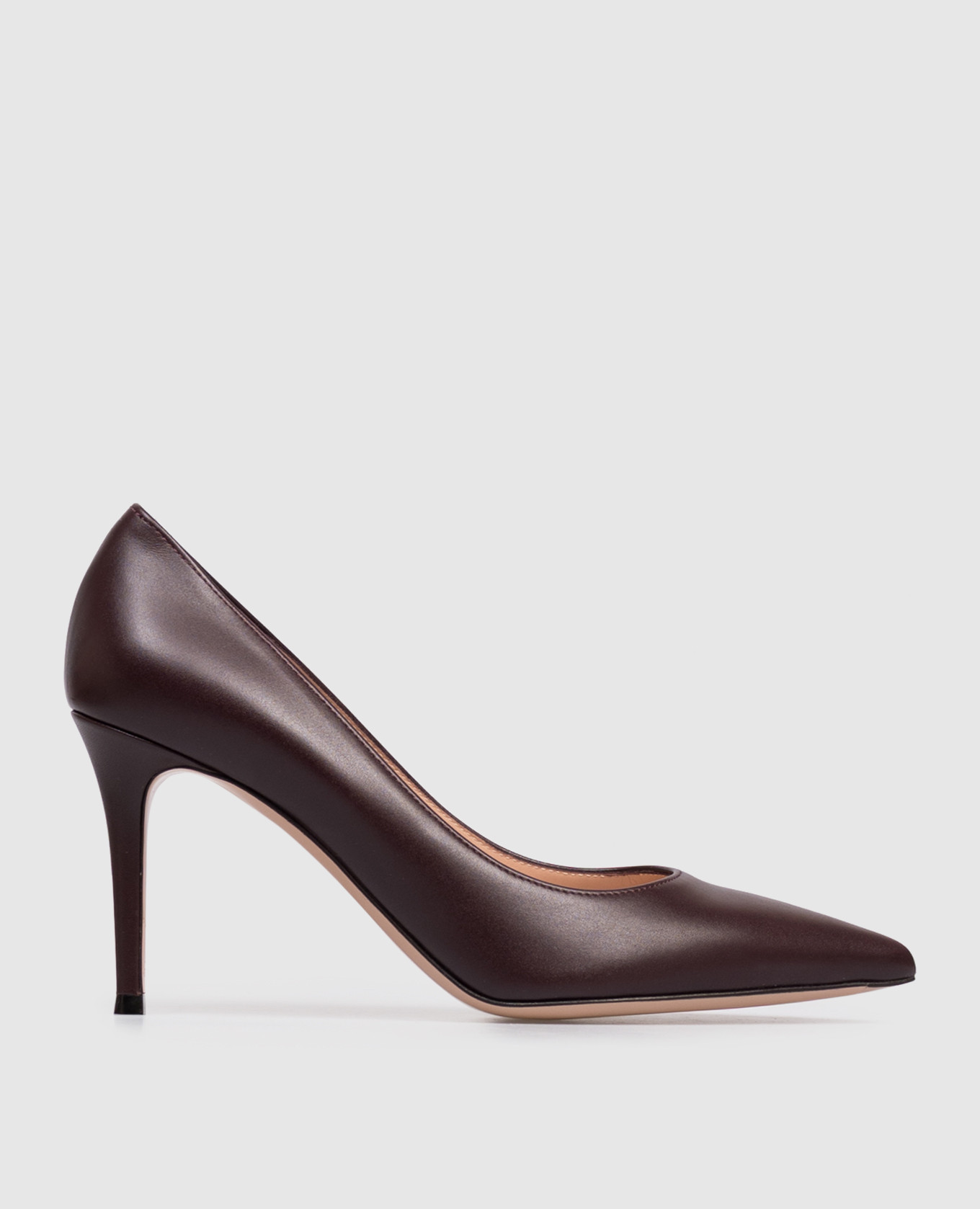 Burgundy leather shoes Gianvito Rossi