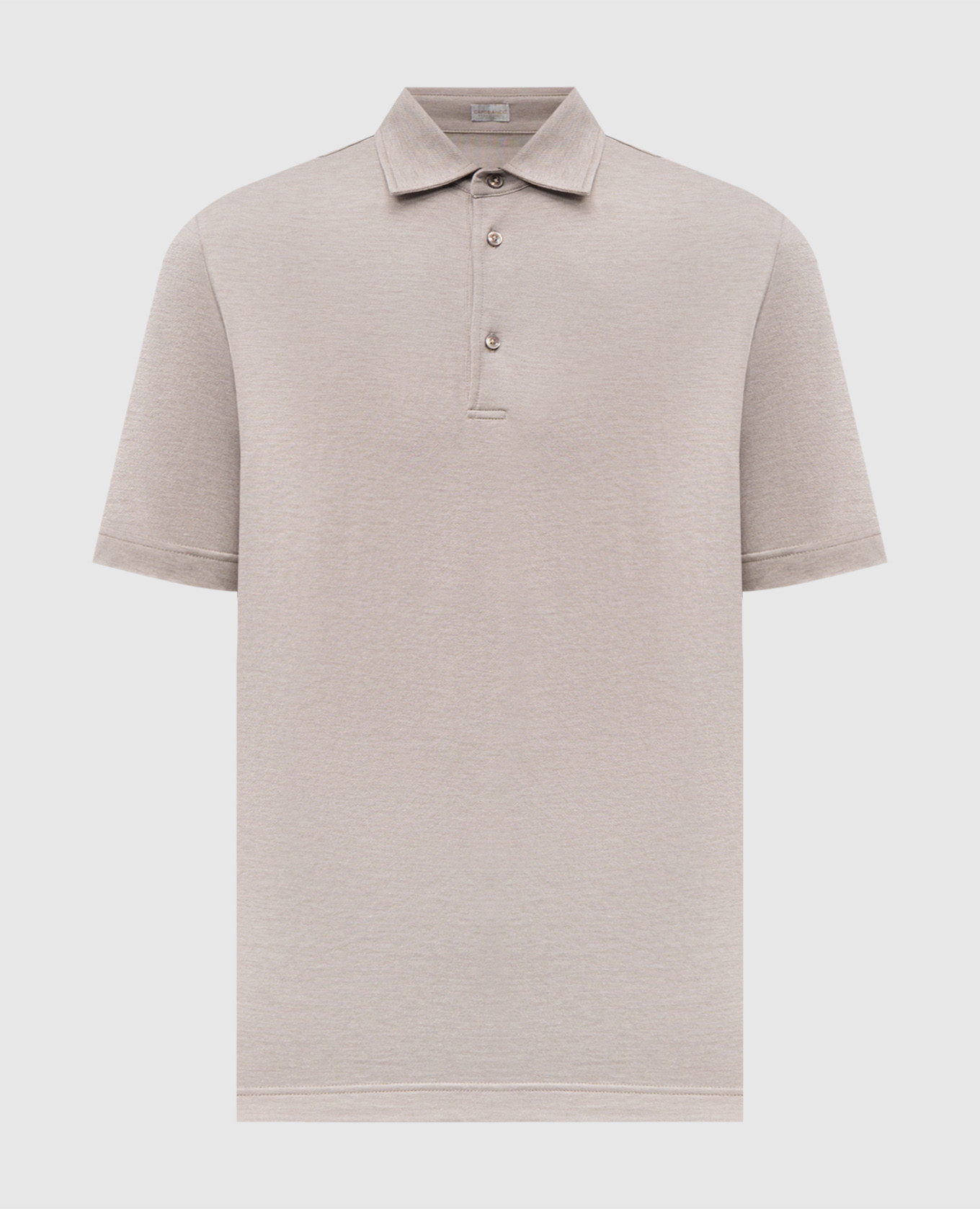 

Beige polo shirt with logo CAPOBIANCO