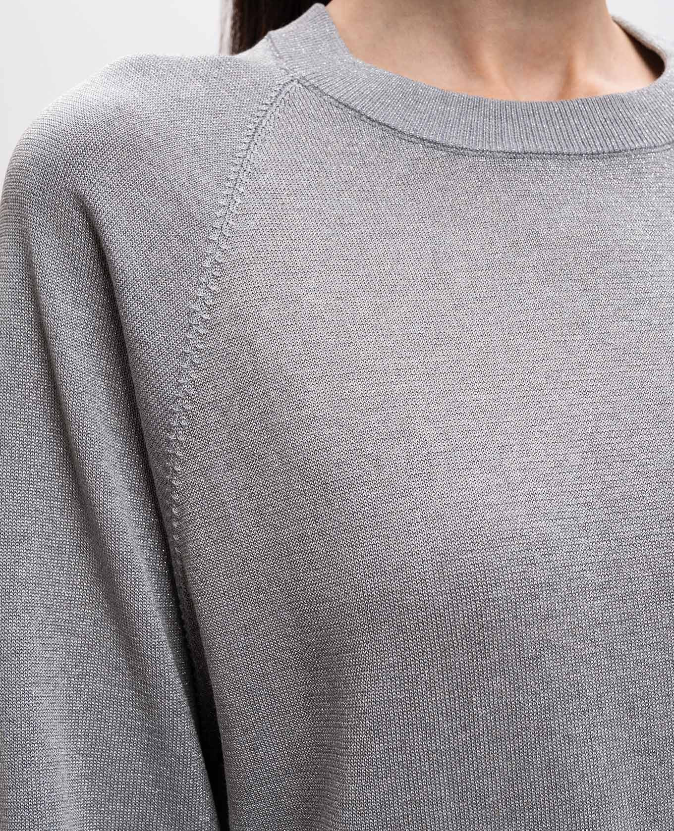 

Gray jumper with lurex Peserico, Grey