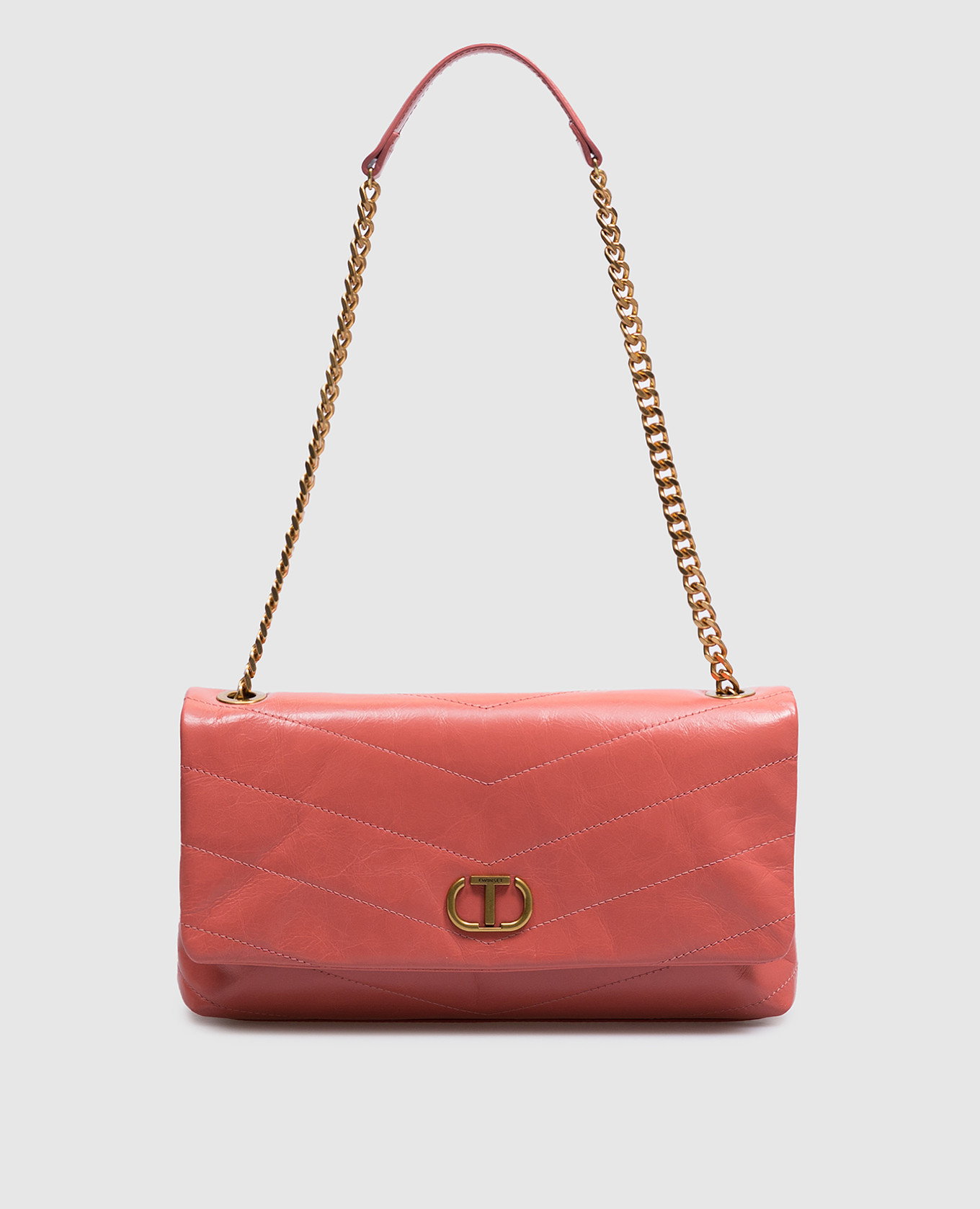

Madison pink leather bag Twinset