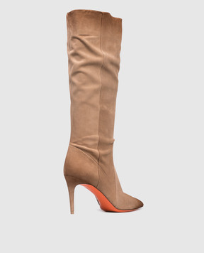 Santoni Beige suede boots WSID71836HI2SAEA