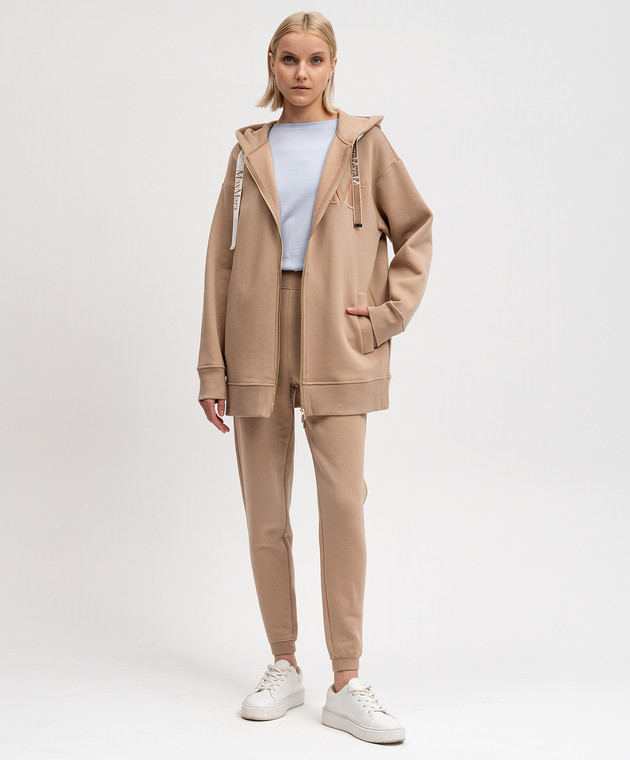 Max Mara NOSTOC beige sports jacket with logo embroidery NOSTOC buy with Croatia delivery at Symbol