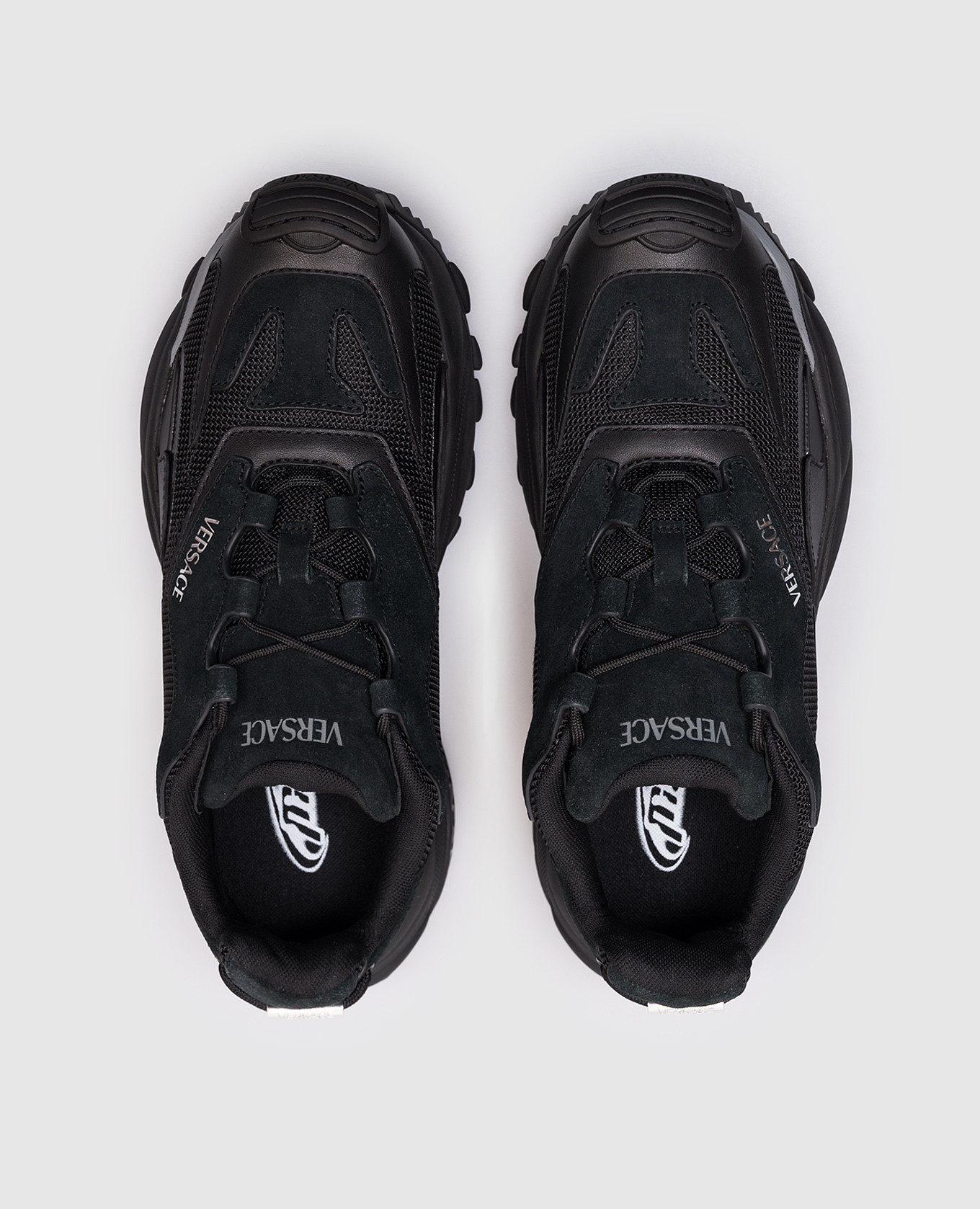 

Black Mercury combination sneakers Versace