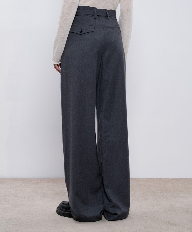 Ann Demeulemeester - Linna gray wool pants 2402WTR01FA515 - shop