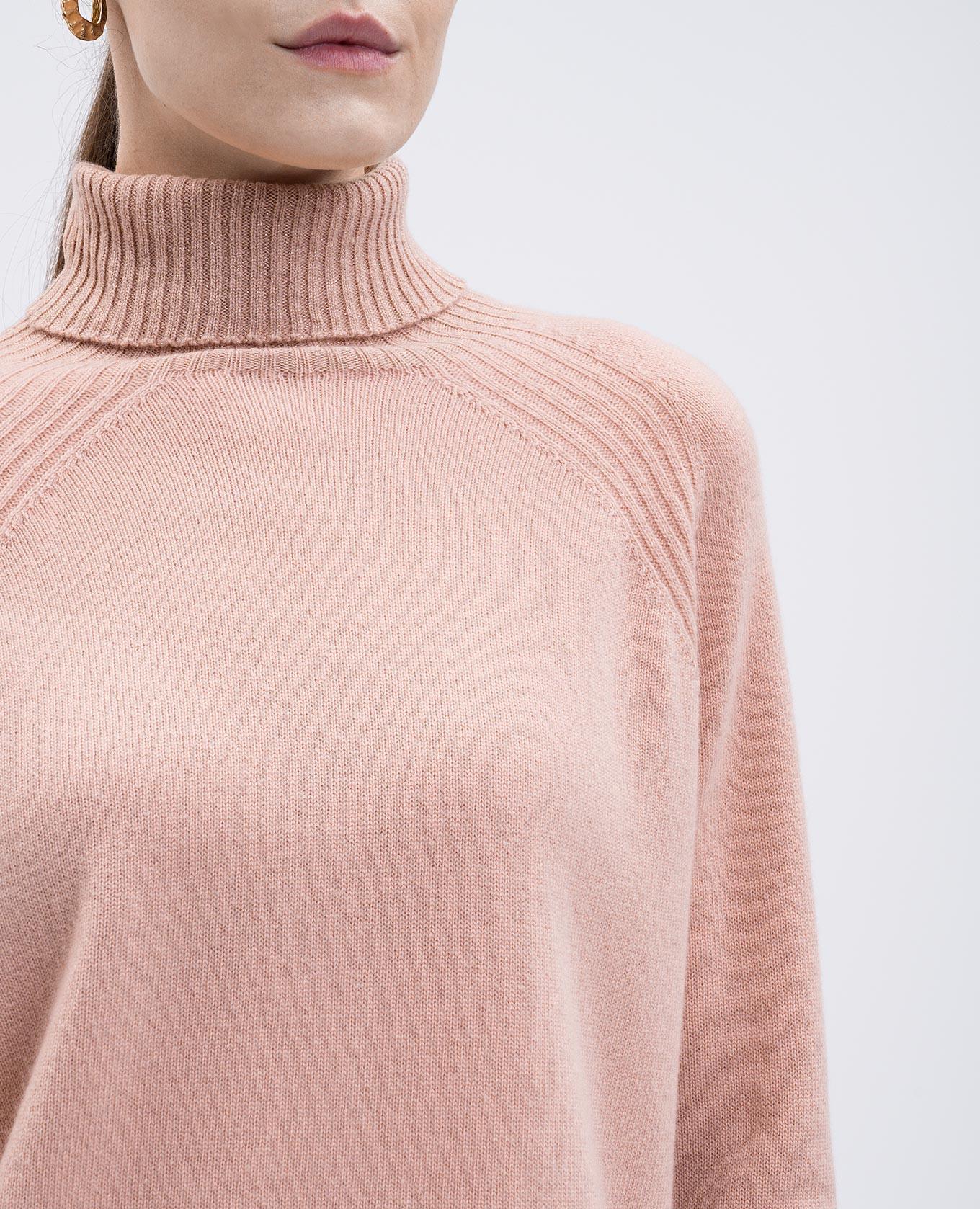 

Pink wool and cashmere sweater with lurex Twinset
