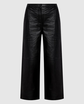 Yves Salomon Black leather pants 25WYP202XXAPXX