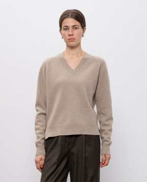 Peserico Beige wool and cashmere pullover with lurex S99442F07Y09160