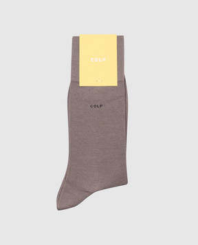 CDLP Grey socks with logo MSO006122201