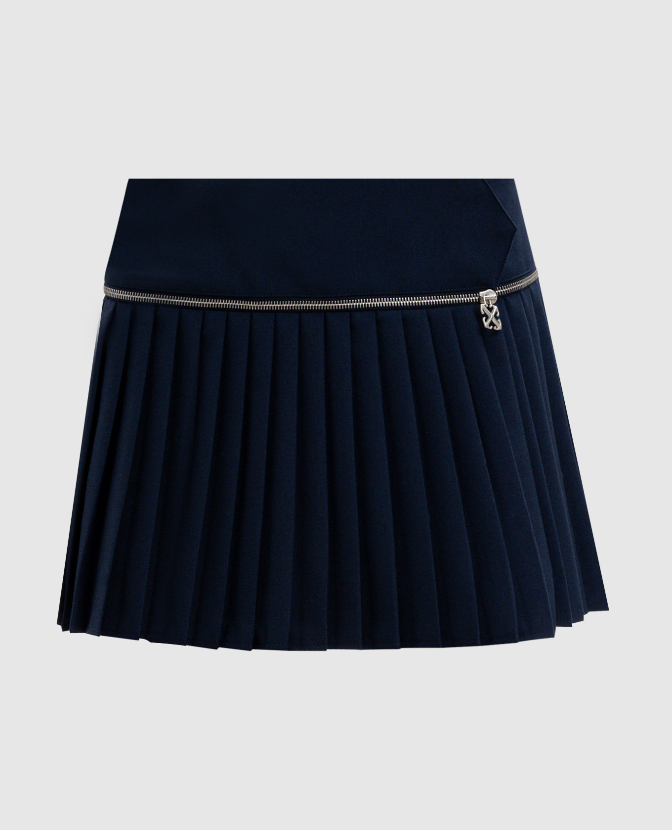 

Blue pleated skirt with a flare and wool Off-White