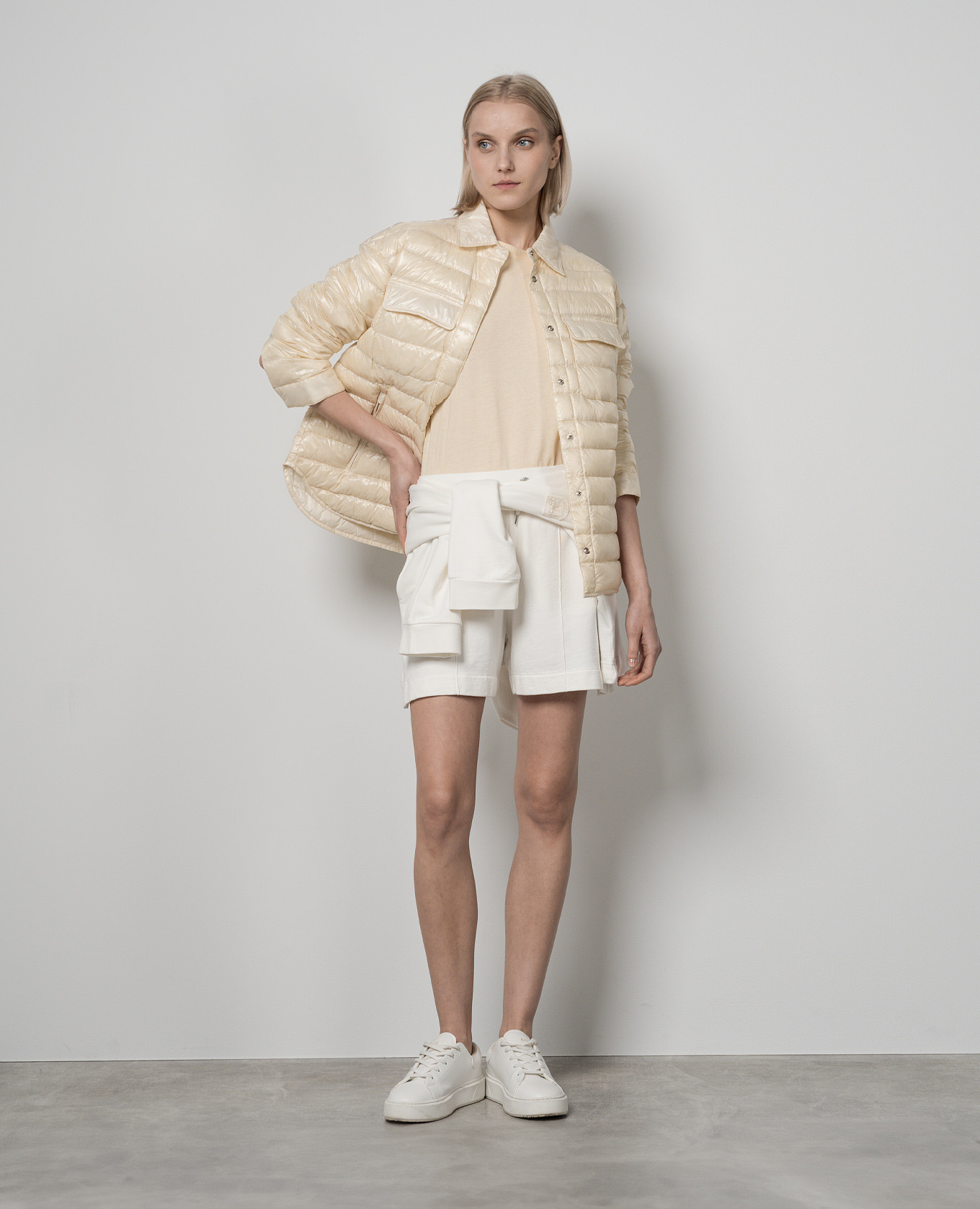 

Petronel beige down jacket with logo Parajumpers
