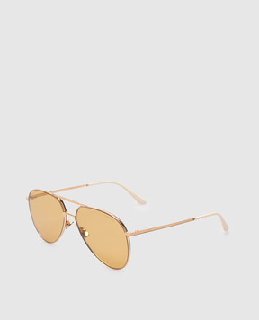 Valentino Gold aviator sunglasses VLS172B60