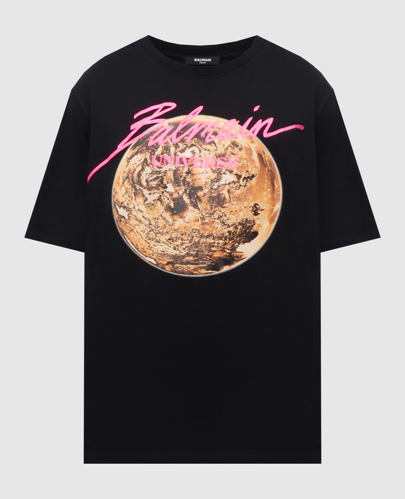 

Black Universe T-shirt with print Balmain