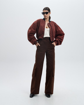 The Andamane Sarah brown cargo pants T160423ATNC171