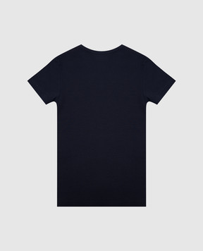 Story Loris Children's blue ribbed T-shirt 3612426