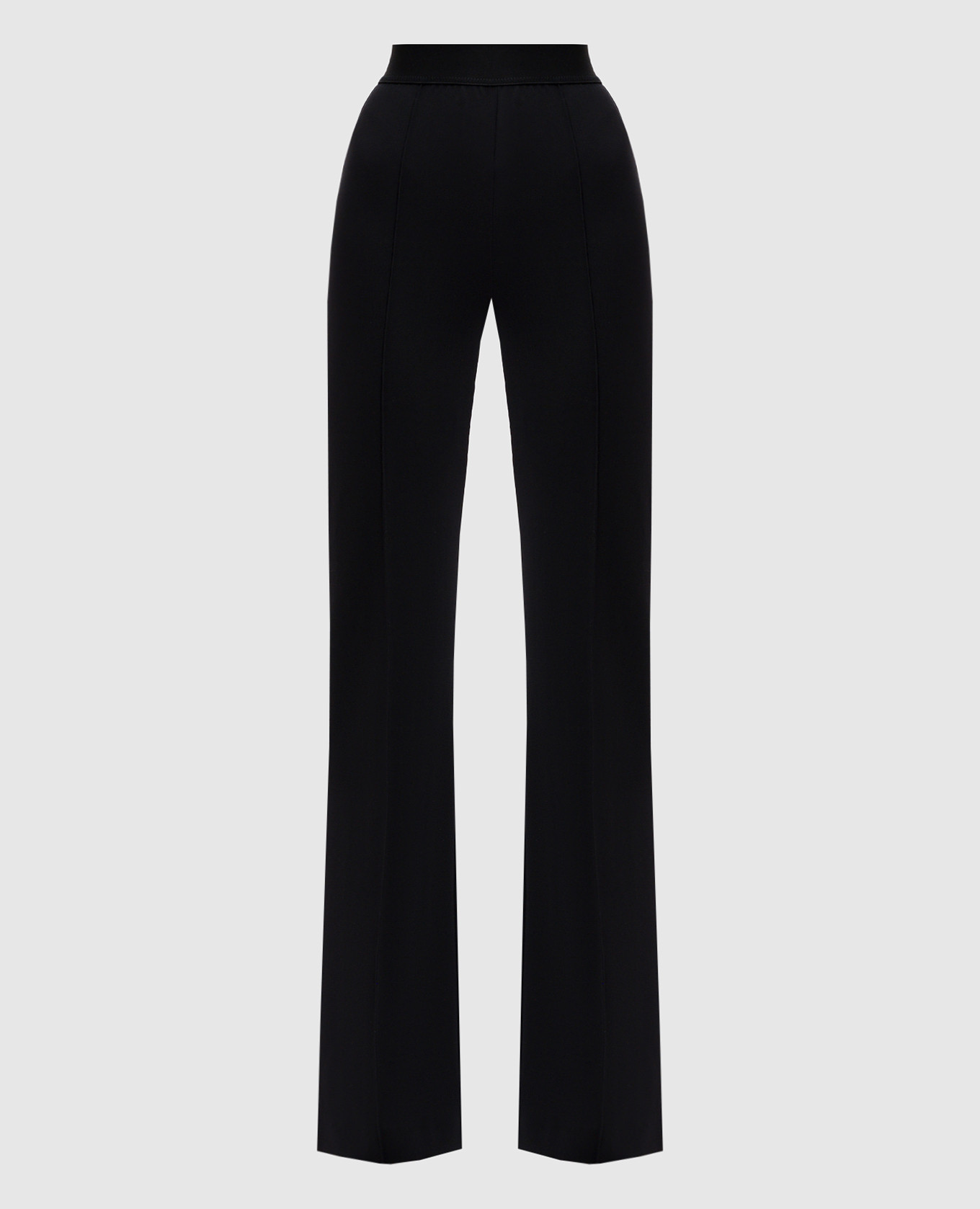 

Black flared pants with a decorative line WARDROBE.NYC, Черный