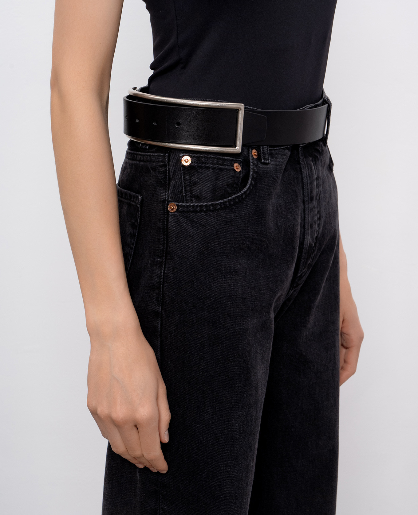 

Black leather belt Igna Ann Demeulemeester