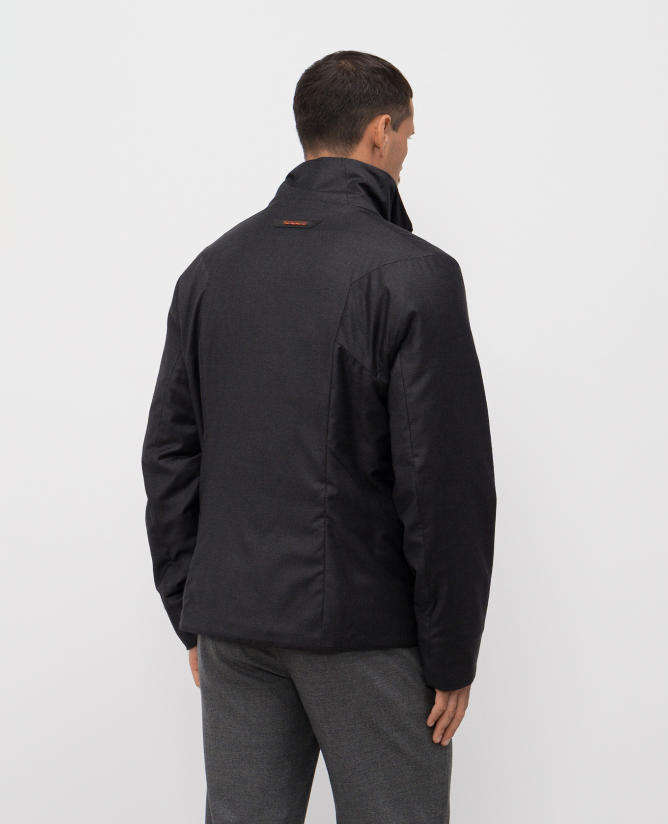Gray wool and silk jacket Sease 4