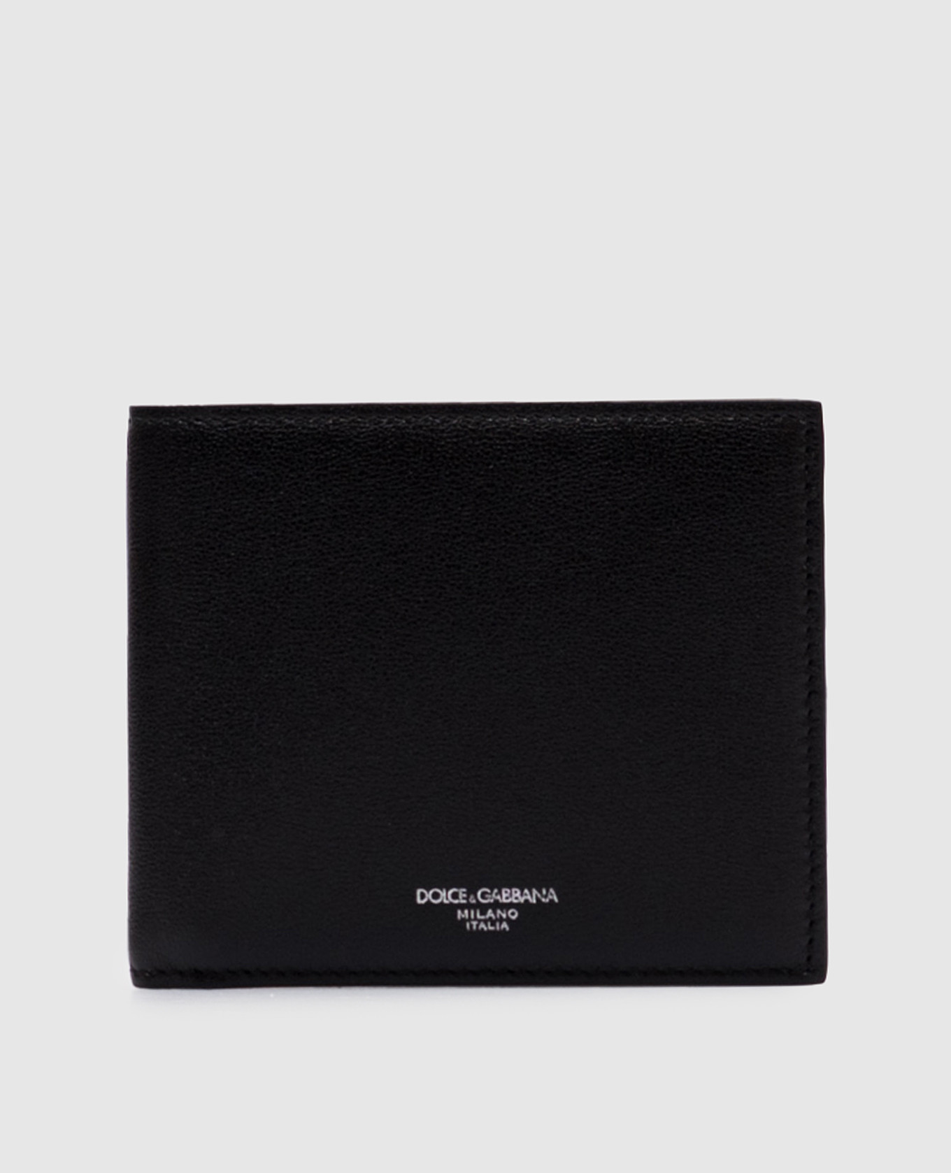 

Black leather wallet with logo Dolce&Gabbana
