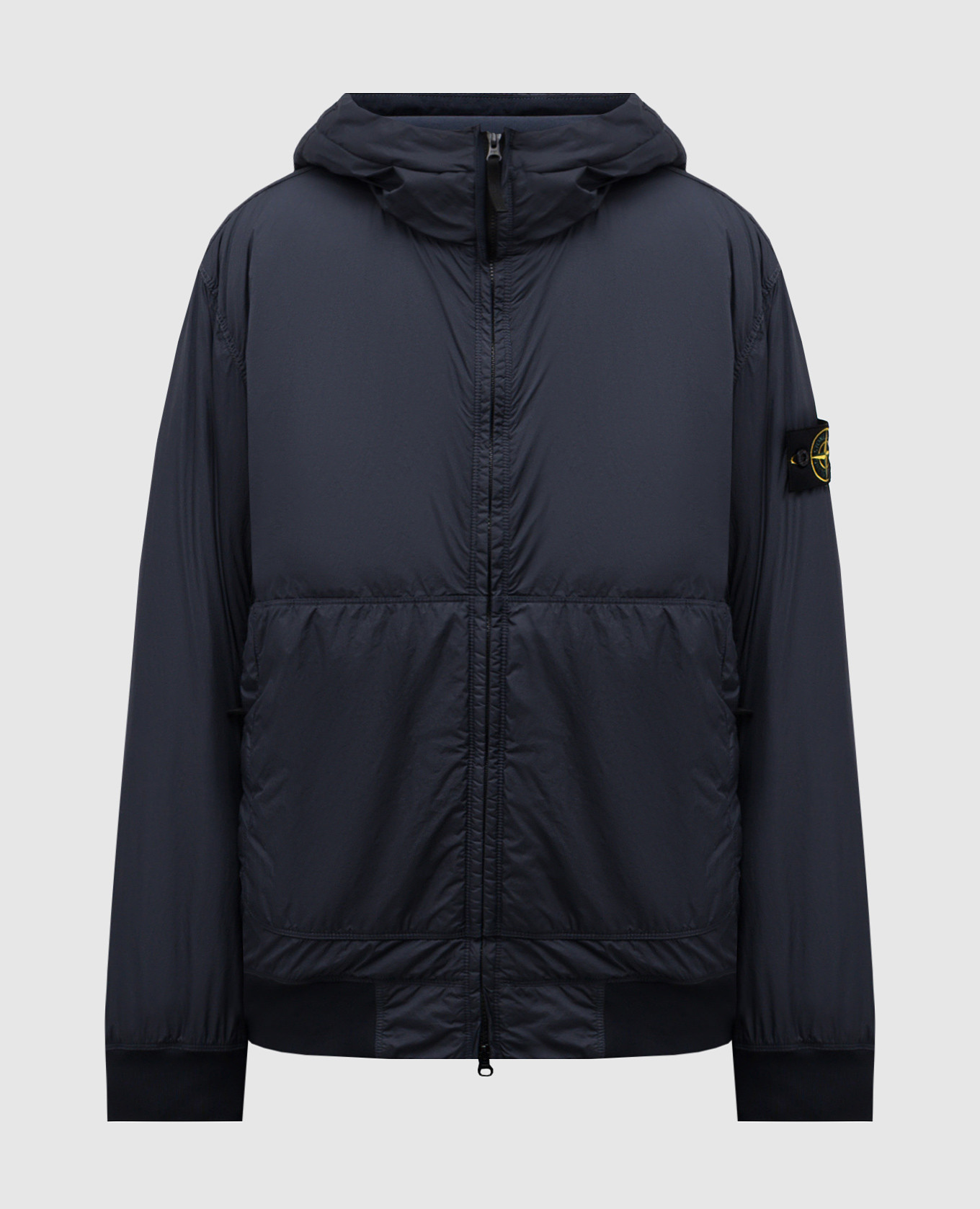 Blue jacket with logo Stone Island