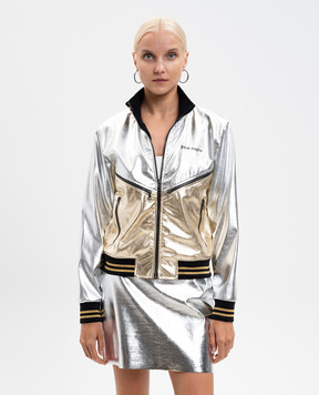 Palm Angels Metallic logo jacket PMJA046F25FAB001