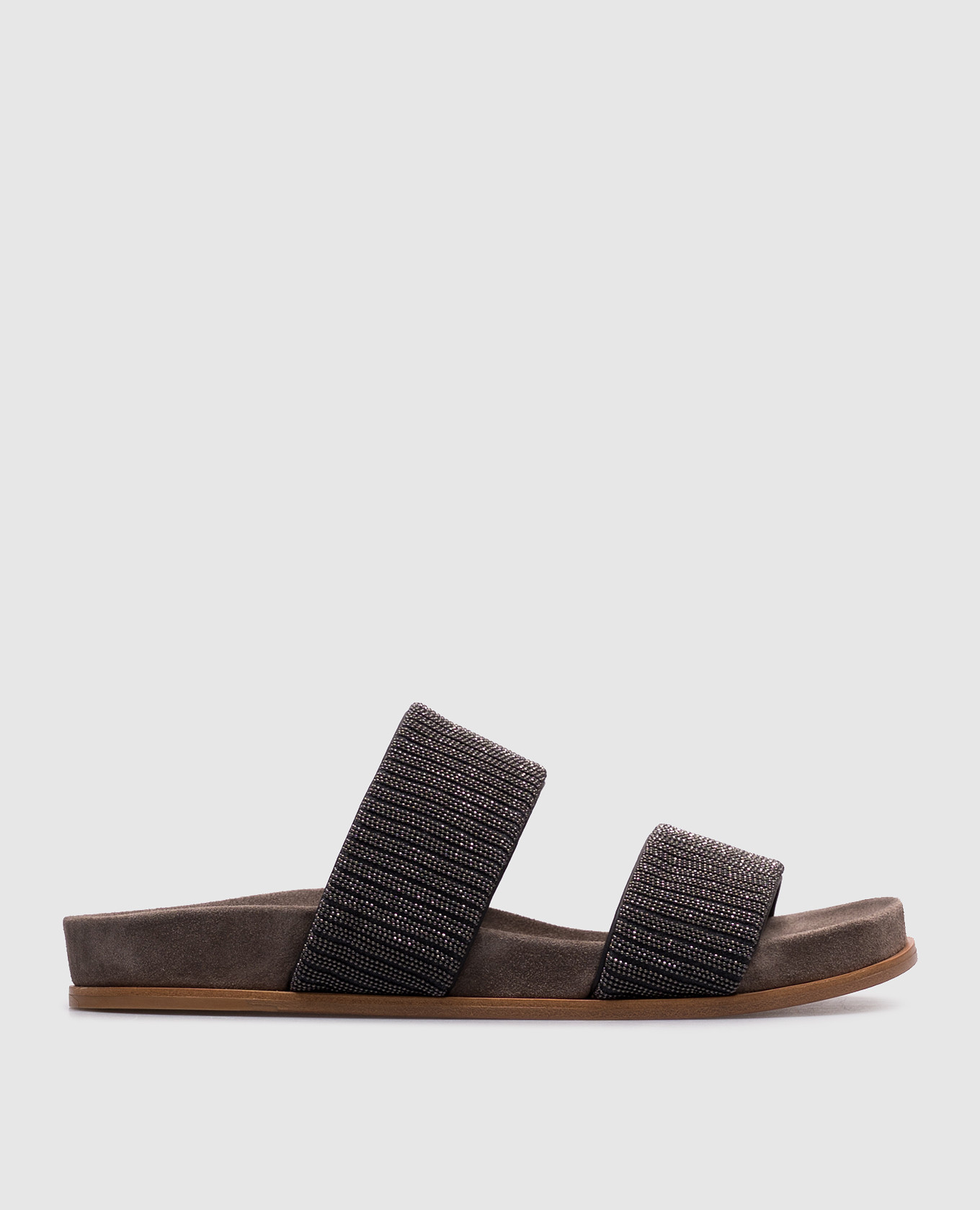 

Gray flip-flops with a monil chain Brunello Cucinelli, Grey